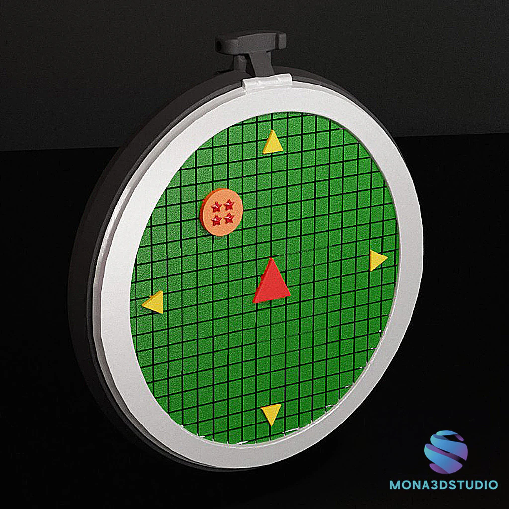 Bulmas Dragon Radar cosplay 3D Printable STL with Insertable Sliders 3D Print Model .c4d .max .obj .3ds .fbx .stl .blend 