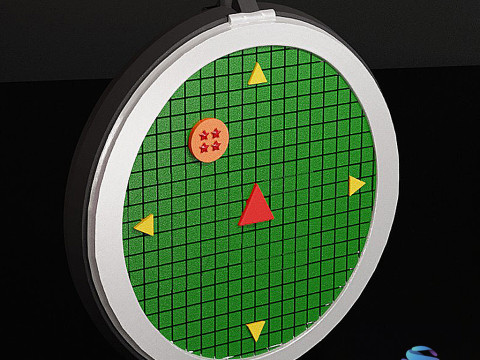 Bulma Dragon Radar cosplay 3D Yazdırılabilir STL, Takılabilir Kaydırıcılarla 3D Baskı Modeli