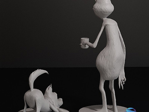 ग्रिंच मैक्स 3डी प्रिंट करने योग्य क्रिसमस सेट 2 एसटीएल फ़ाइलें 3D प्रिंट मॉडल