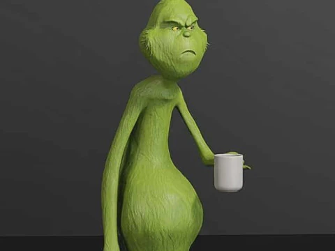 Il Natale stampabile 3D Grinch Max imposta 2 file STL Modello di stampa 3D