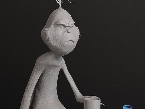 ग्रिंच मैक्स 3डी प्रिंट करने योग्य क्रिसमस सेट 2 एसटीएल फ़ाइलें 3D प्रिंट मॉडल