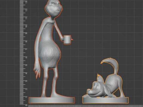 ग्रिंच मैक्स 3डी प्रिंट करने योग्य क्रिसमस सेट 2 एसटीएल फ़ाइलें 3D प्रिंट मॉडल