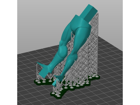 蝙蝠侠卡通版可打印模型 3 个部件预先支持 3D 打印模型