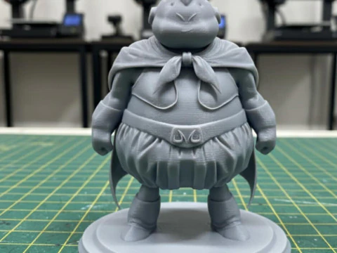 Fat Majin Buu 12 cm Action Figure Pre-Supported STL 3D Print Model