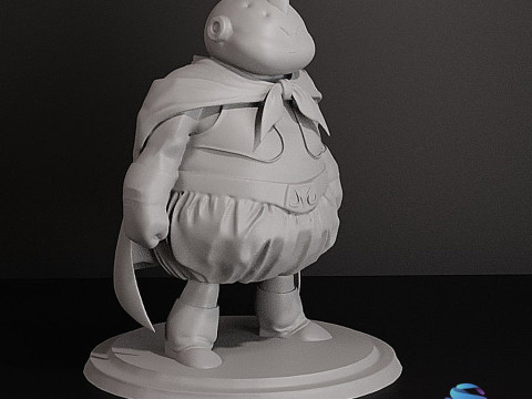 Fat Majin Buu 12 cm Action Figure STL pre-supportato Modello di stampa 3D