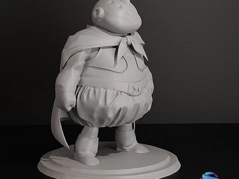 Fat Majin Buu 12 cm Action Figure Pre-Supported STL 3D Print Model