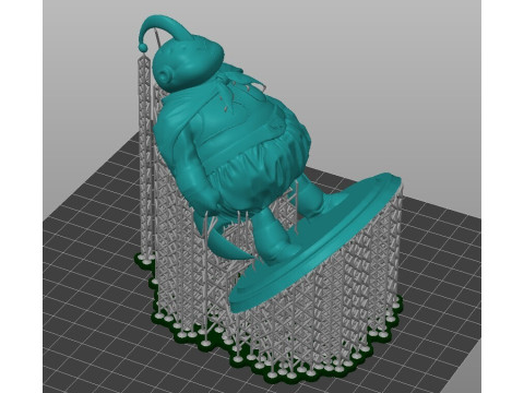 Fat Majin Buu 12 cm Action Figure STL pre-supportato Modello di stampa 3D