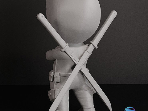 デッドプール CHIBI 3D 印刷可能モデル ワンピース 事前サポート 3Dプリントモデル
