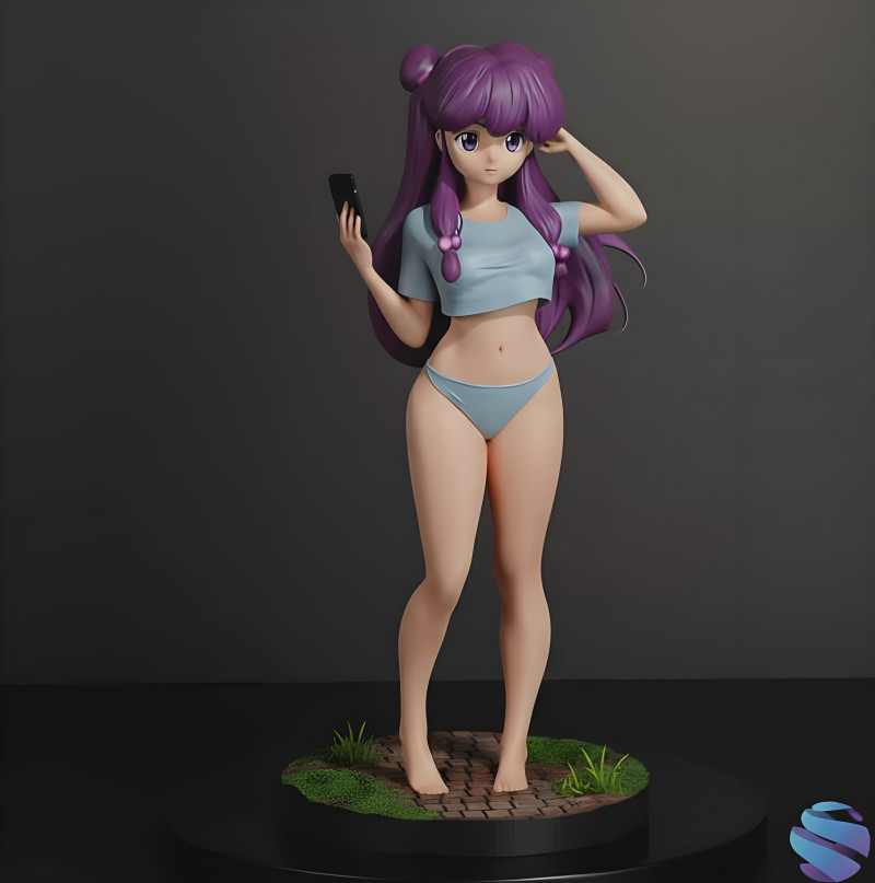 Shampoo - Ranma dividido em 3 partes Modelo de Impressão 3D .c4d .max .obj .3ds .fbx .stl .blend 
