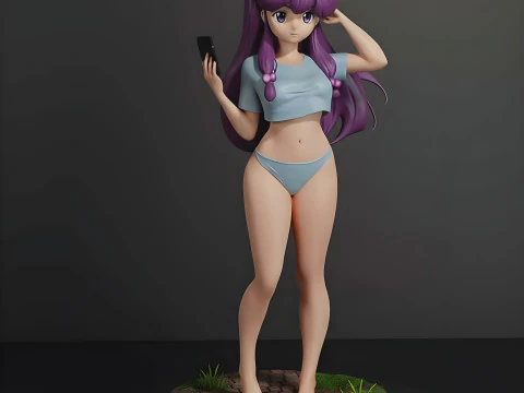 샴푸 - 란마가 3개 부분으로 분할됨 3D 프린트 모델