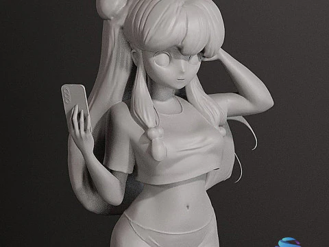Shampoo - Ranma Split in 3 Parts 3D Print Model