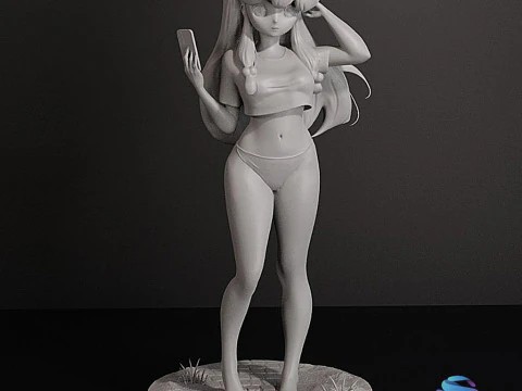Shampoo - Ranma Split in 3 Parts 3D Print Model