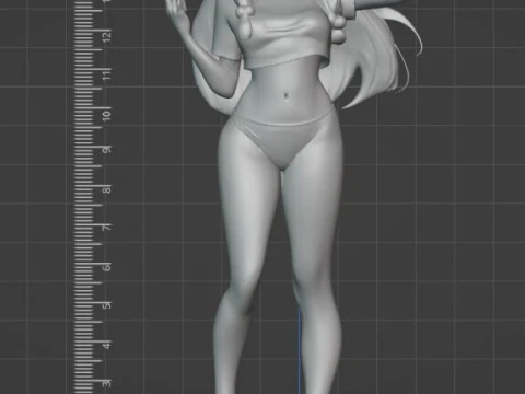 Shampoo - Ranma Split in 3 Parts 3D Print Model