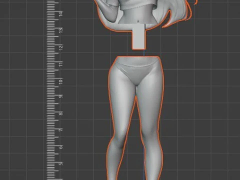Shampoo - Ranma Split in 3 Parts 3D Print Model