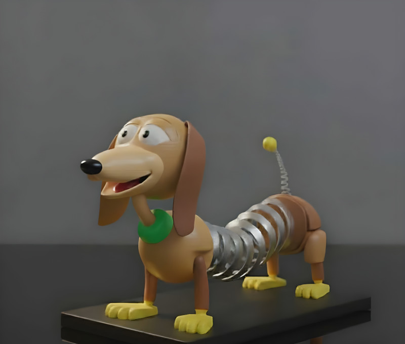 Slinky Dog Statique Modèle imprimable en 3D Toy Story Modèles 3D en vedette .c4d .max .obj .3ds .fbx .stl .blend 