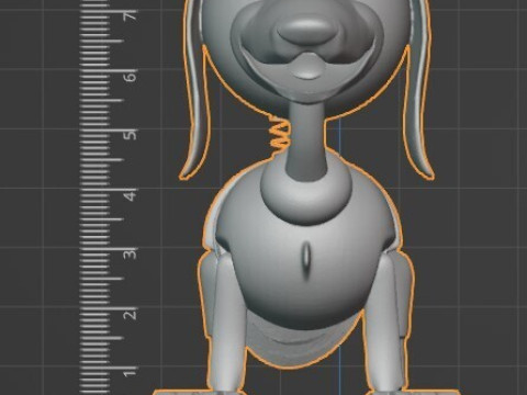 Slinky Dog Statique Modèle imprimable en 3D Toy Story Modèles 3D en vedette