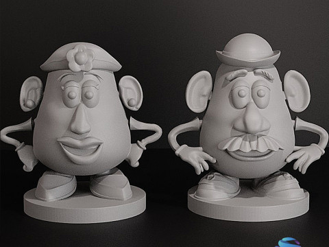 Bayan ve Bay Patates Oyuncak Hikayesinden Esinlenilenler 3D Baskı Modeli