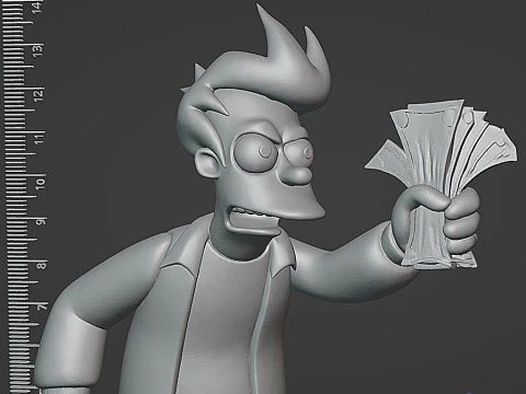Fry Bust Futurama - Printable STL 3D Print Model