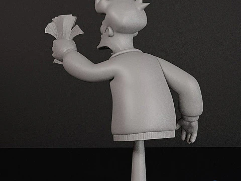 Fry Bust Futurama - Printable STL 3D Print Model