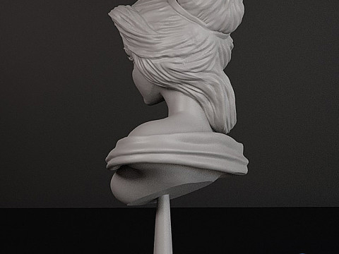 Belle Bust A Bela e a Fera - STL para impressão Modelo de Impressão 3D