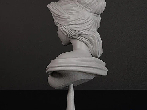 Belle Bust Beauty and the Beast - Printable STL 3D Print Model