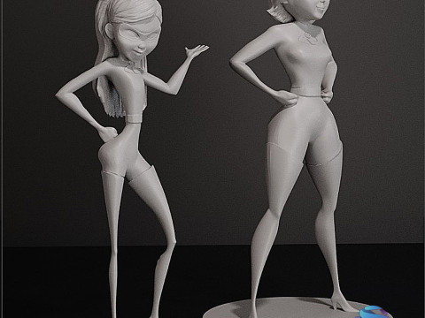 The Incredibles completeren de superheldenfamilie 3D printmodel