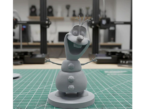 Olaf 3D Printable Action Figure Frozen-Inspired 3D Print Model