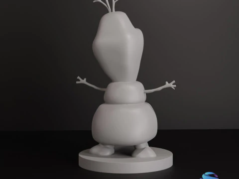 Olaf 3D Printable Action Figure Frozen-Inspired 3D Print Model