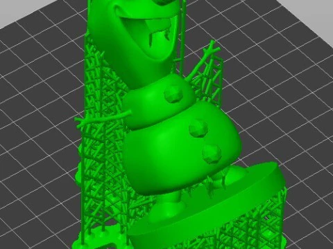 Olaf 3D Printable Action Figure Frozen-Inspired 3D Print Model