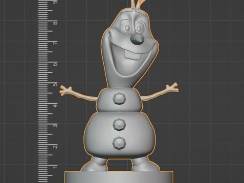 Olaf 3D 인쇄 가능한 액션 피규어 겨울왕국에서 영감을 받음 3D 프린트 모델