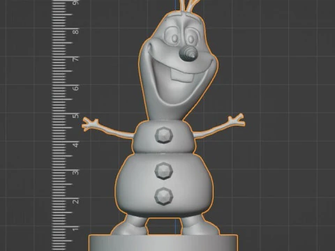 Olaf 3D Printable Action Figure Frozen-Inspired 3D Print Model