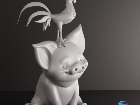 Pua Hei Hei 3D STL Pra-Mendukung Alat Pengiris Leci Model Cetak 3D