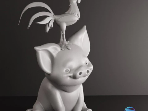 Pua Hei Hei 3D STL pre-supporta l'affettatrice di litchi Modello di stampa 3D