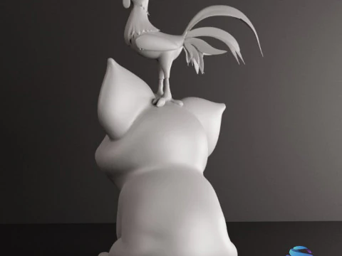 Pua Hei Hei 3D STL pre-supporta l'affettatrice di litchi Modello di stampa 3D
