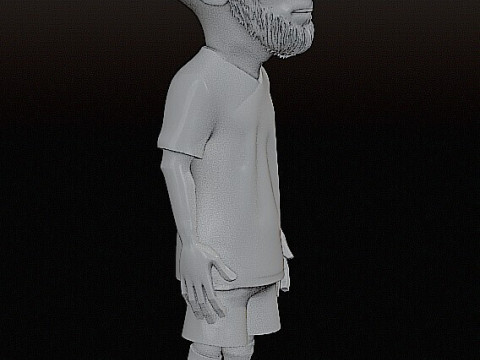 Стилізована 3D модель для друку фігурки Ліонеля Мессі 3D Принт Модель