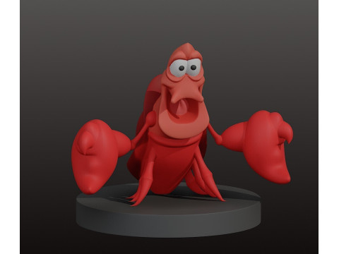 Sebastian - Putri Duyung Model Cetak 3D