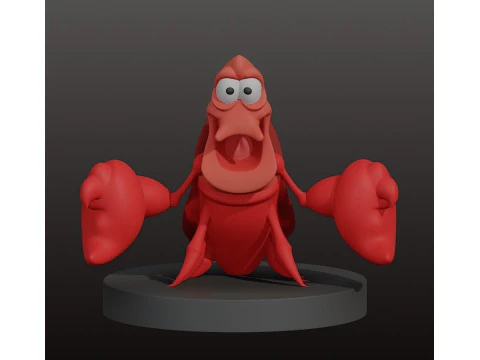 Sebastian - The Mermaid 3D Print Model