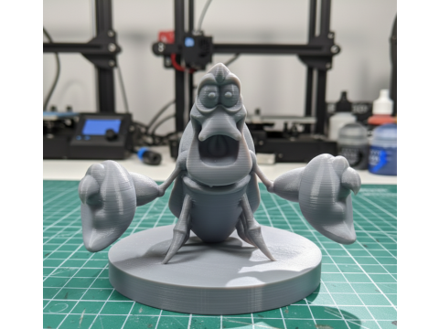 塞巴斯蒂安 - 美人鱼 3D 打印模型