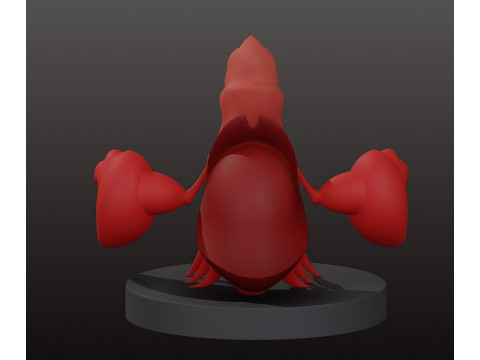 塞巴斯蒂安 - 美人鱼 3D 打印模型