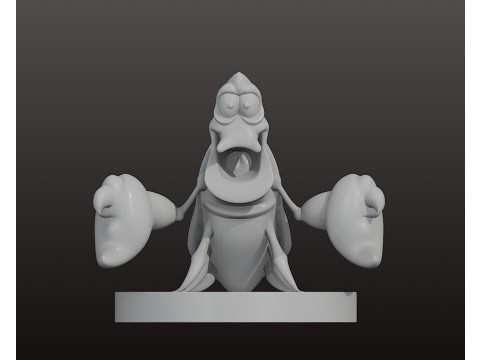 塞巴斯蒂安 - 美人鱼 3D 打印模型