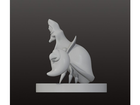 塞巴斯蒂安 - 美人鱼 3D 打印模型