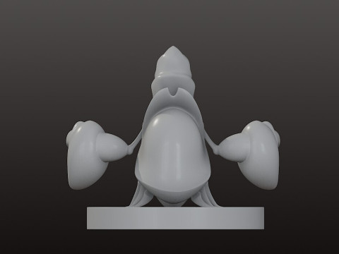 塞巴斯蒂安 - 美人鱼 3D 打印模型