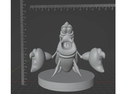 Sebastian - The Mermaid 3D Print Model