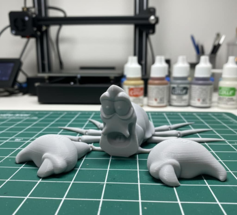 Flexi Sebastian - 美人鱼铰接式预支撑 STL 3D 打印模型 .c4d .max .obj .3ds .fbx .stl .blend 