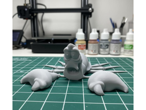 Flexi Sebastian - STL Pra-Dukungan Artikulasi Putri Duyung Model Cetak 3D