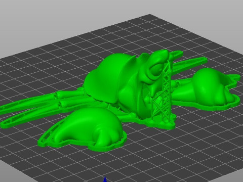 Flexi Sebastian - 美人鱼铰接式预支撑 STL 3D 打印模型