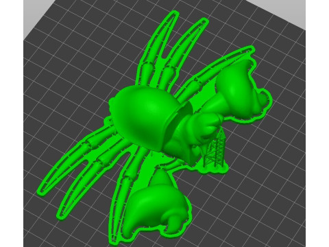 Flexi Sebastian - 美人鱼铰接式预支撑 STL 3D 打印模型