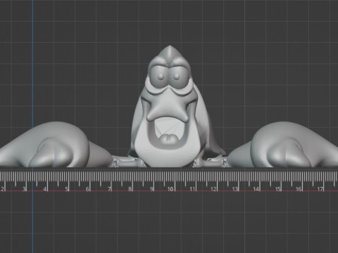 Flexi Sebastian - 美人鱼铰接式预支撑 STL 3D 打印模型