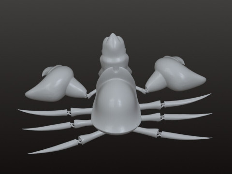 Flexi Sebastian - 美人鱼铰接式预支撑 STL 3D 打印模型