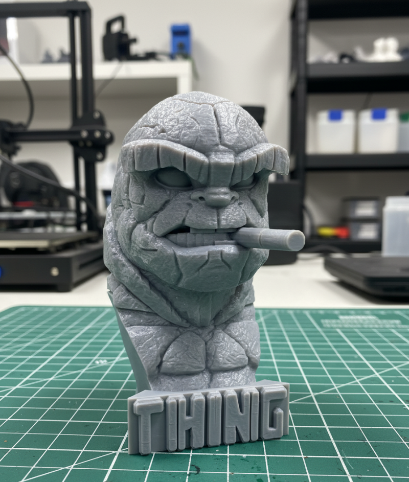 The Thing Busto Quarteto Fantástico 12 cm de altura Modelo de Impressão 3D .c4d .max .obj .3ds .fbx .stl .blend 